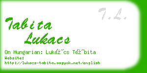tabita lukacs business card